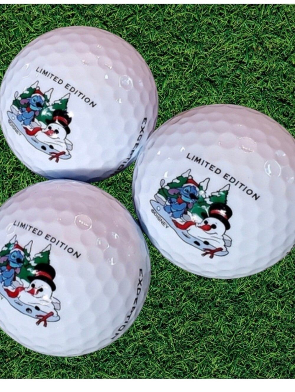 Disney Limited Edition STITCH Golf Balls Pinnacle Set of 3